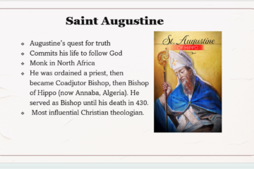 Saint Augustine – Missionary Story of the month- May 26, 2024